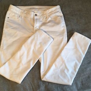 Old Navy Rockstar White Jeans